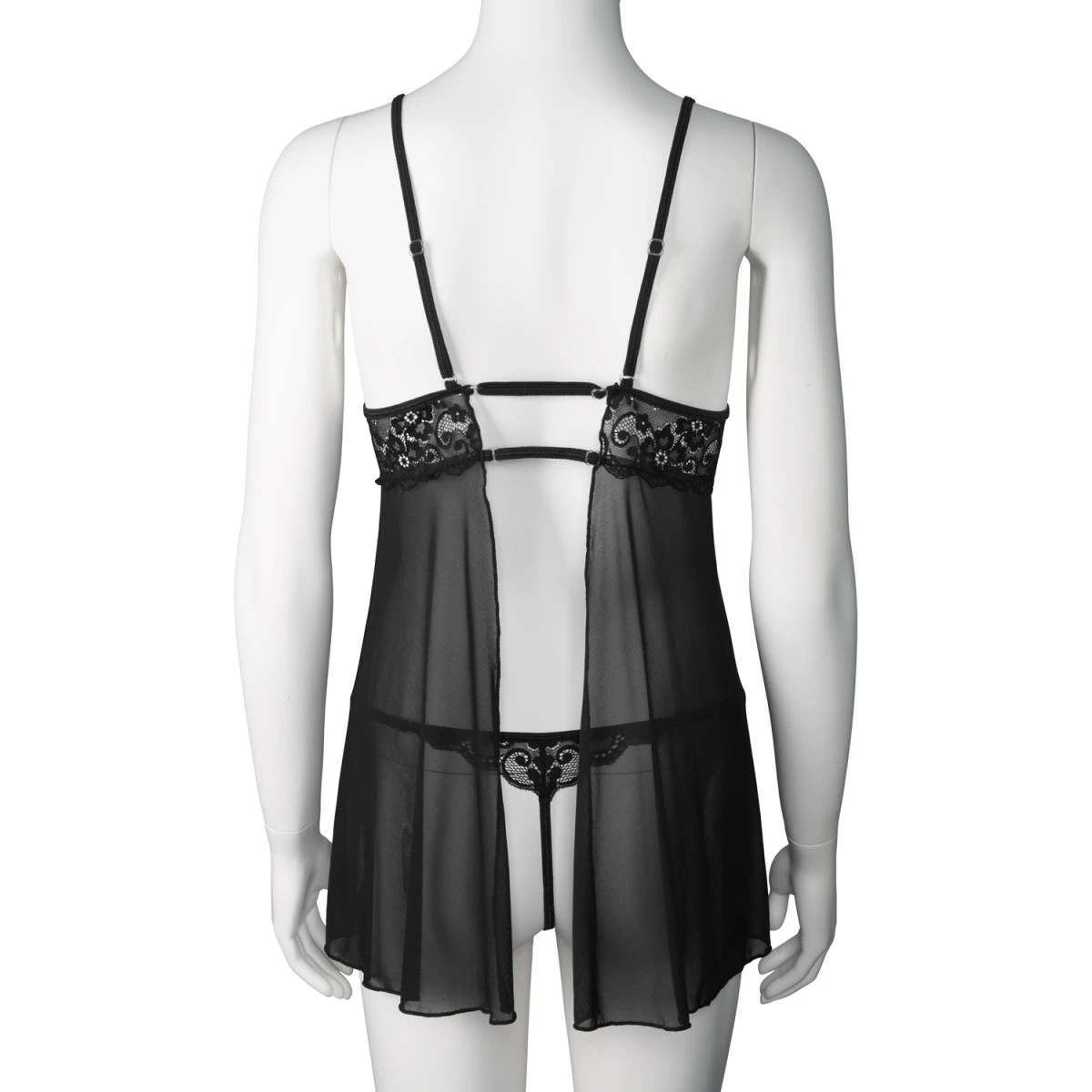 Sinful NORTIE Basil Black Babydoll Set 8 Sinful NORTIE Basil Black Babydoll Set - Afbeelding 6