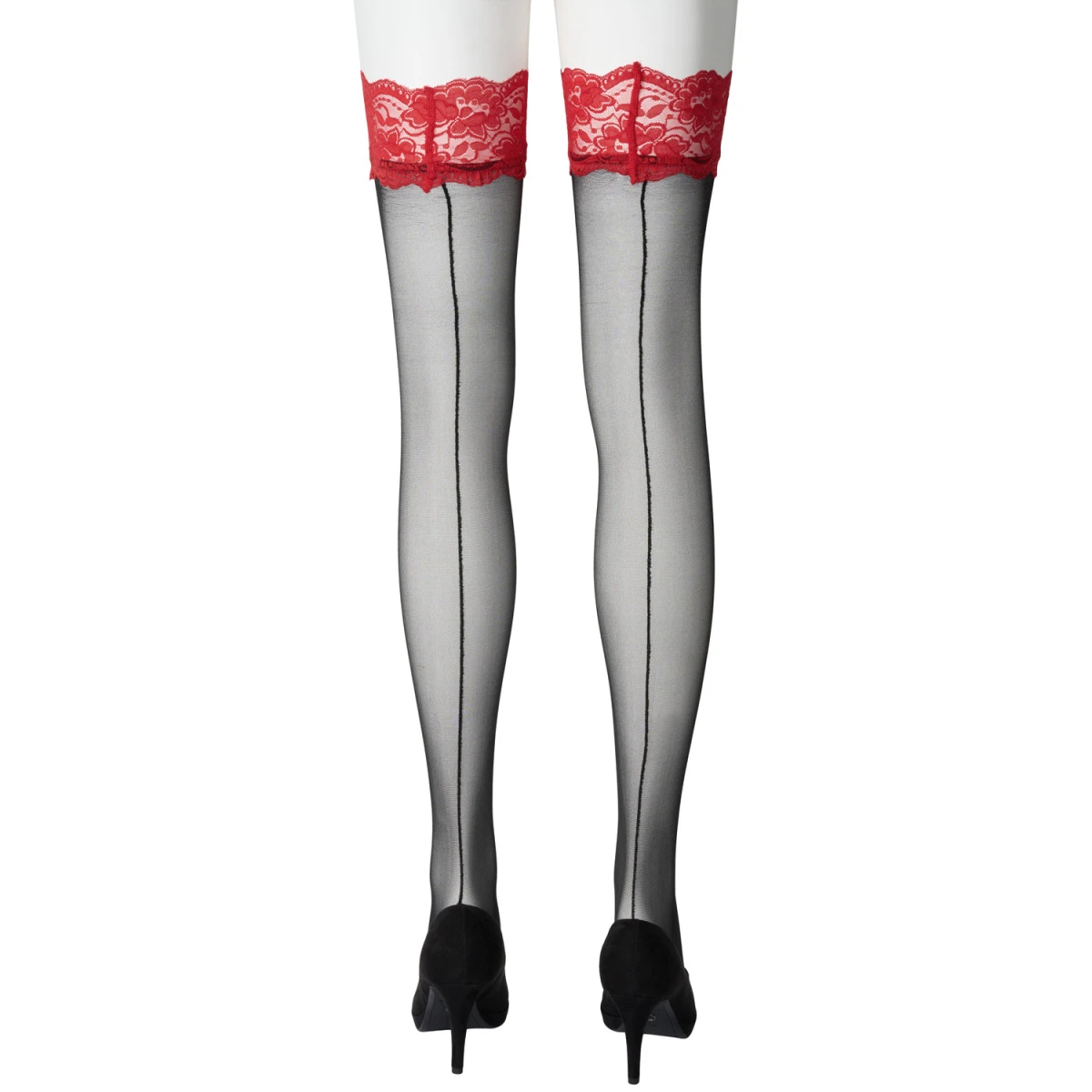 Sinful NORTIE Wilderness Hold-up Kousen Met Rode Kant 8 Sinful NORTIE Wilderness Hold-up Kousen Met Rode Kant - Afbeelding 6