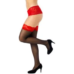 Sinful NORTIE Wilderness Hold-up Kousen Met Rode Kant 10 Sinful NORTIE Wilderness Hold-up Kousen Met Rode Kant -Sexy lingerie Verkoop 27159 0581 q100