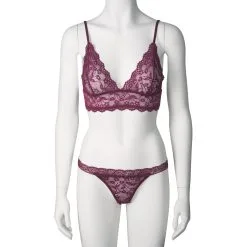 Sinful NORTIE Bay Leaf BH Set -Sexy lingerie Verkoop 27168 nortie bay leaf bh og trusse saet bordeaux 04 product q100