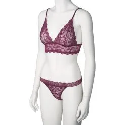Sinful NORTIE Bay Leaf BH Set -Sexy lingerie Verkoop 27168 nortie bay leaf bh og trusse saet bordeaux 05 product q100