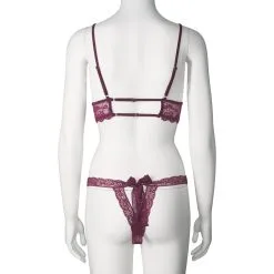 Sinful NORTIE Bay Leaf BH Set -Sexy lingerie Verkoop 27168 nortie bay leaf bh og trusse saet bordeaux 06 product q100