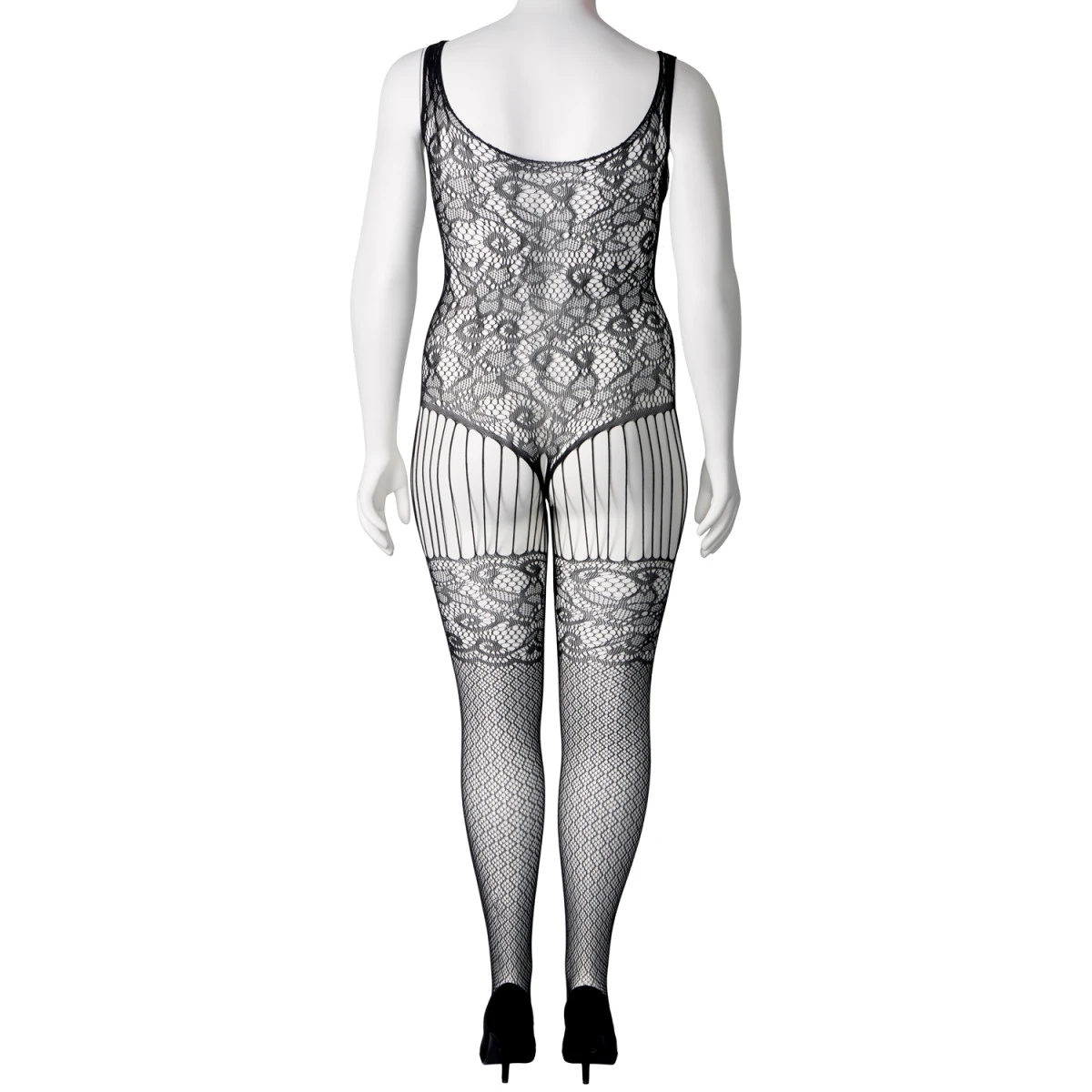 Sinful NORTIE Astrid Kanten Catsuit Met Open Kruis Plus Size 8 Sinful NORTIE Astrid Kanten Catsuit Met Open Kruis Plus Size - Afbeelding 6