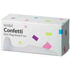 Sinful Confetti Buttplug 9 Sinful Confetti Buttplug -Sexy lingerie Verkoop 27536 sinful confetti butt plug small 9 cm 90 pack q100