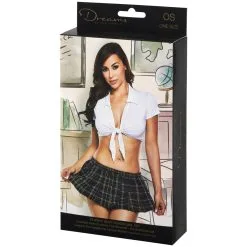 Baci Lingeri Baci Plaid Schoolgirl Kostuum 7 Baci Lingeri Baci Plaid Schoolgirl Kostuum -Sexy lingerie Verkoop 27604 baci plaid blue mini skirt and tie front top set 90 pack q100