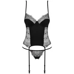 Amocarat Obsessive Sharlotte Kanten Korset Set -Sexy lingerie Verkoop 27689 obsessive sharlotte lace corset and thong 03 product q100