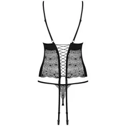 Amocarat Obsessive Sharlotte Kanten Korset Set -Sexy lingerie Verkoop 27689 obsessive sharlotte lace corset and thong 04 product q100