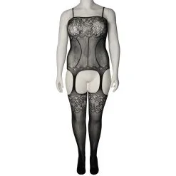 Sinful NORTIE Cornflower Kruisloze Catsuit Plus Size -Sexy lingerie Verkoop 27695 nortie cornflower crotchless catsuit plus size 04 product q100