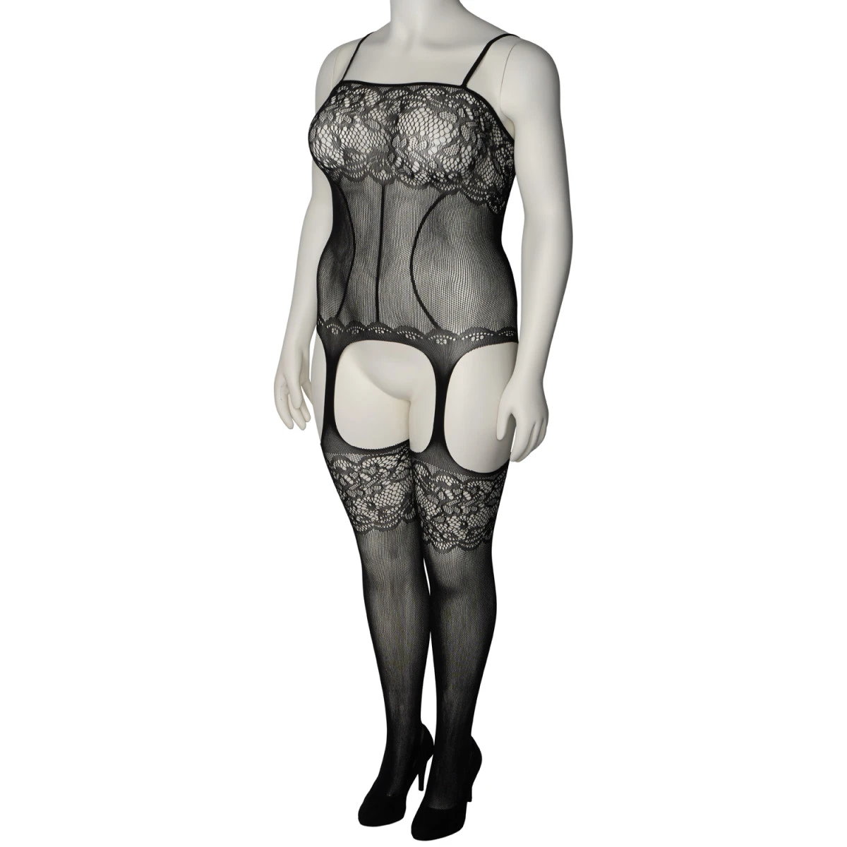 Sinful NORTIE Cornflower Kruisloze Catsuit Plus Size - Afbeelding 5