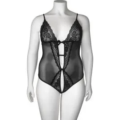 Sinful NORTIE Vilja Lace Kruisloze Body Plus Size -Sexy lingerie Verkoop 27768 nortie vilja crotchless lace body plus size 05 product q100