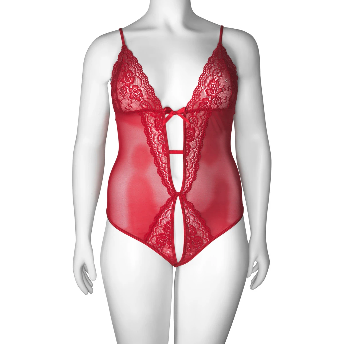 Sinful NORTIE Vilja Red Lace Kruisloze Body Plus Size 6 Sinful NORTIE Vilja Red Lace Kruisloze Body Plus Size - Afbeelding 4