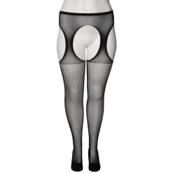 Sinful NORTIE Fenja Kruisloze Jarretel Panty Plus Size -Sexy lingerie Verkoop 27775 nortie fenja crotchless suspender tights plus size 04 product q100