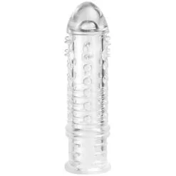 Sinful Baseks Clear Stimulation Penisverlenger Sleeve -Sexy lingerie Verkoop 27822 baseks clear stimulation penis extender sleeve 02 product q100