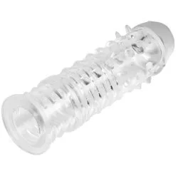 Sinful Baseks Clear Stimulation Penisverlenger Sleeve -Sexy lingerie Verkoop 27822 baseks clear stimulation penis extender sleeve 03 product q100