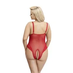 Orion Cottelli Curves Red Kruisloze Body Plus Size -Sexy lingerie Verkoop 27956 cottelli curves red body plus size 02 model q100