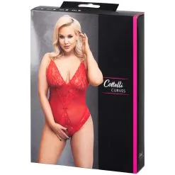 Orion Cottelli Curves Red Kruisloze Body Plus Size -Sexy lingerie Verkoop 27956 cottelli curves red body plus size 90 pack q100