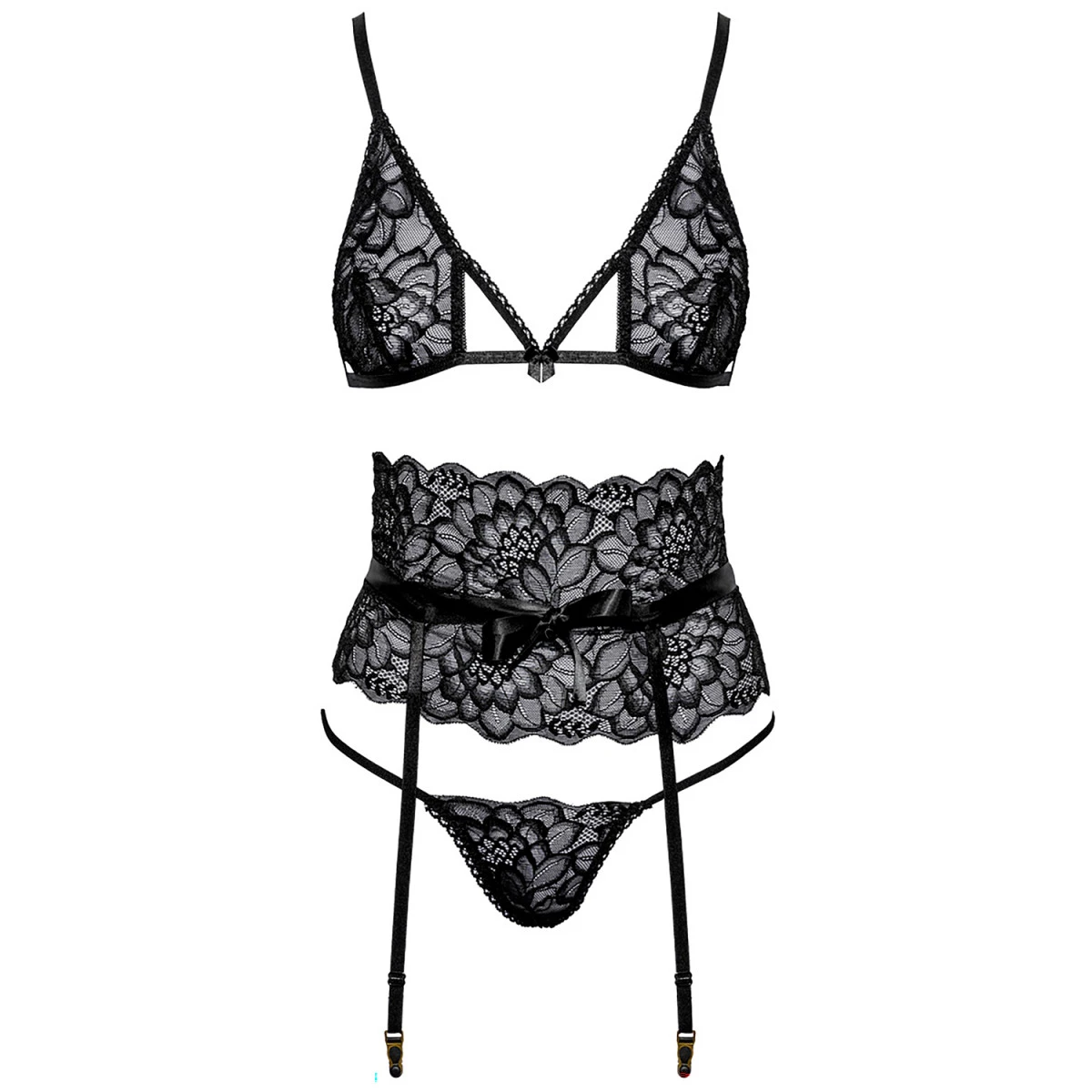 Orion Kissable Black BH En Jarretel Set 5 Orion Kissable Black BH En Jarretel Set - Afbeelding 3