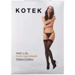 SpaLex Kotek Black Hold-up Kousen -Sexy lingerie Verkoop 28286 kotek black hold up stockings 90 pack q100