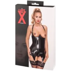 Orion Late X Latex Haltertop Met Jarretels 11 Orion Late X Latex Haltertop Met Jarretels -Sexy lingerie Verkoop 28338 late x cami suspender 90 pack q100